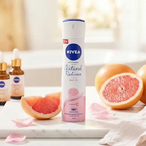 تصویر خرید اسپری ضد تعریق زنانه ویتامین سی مدل Natural Radiance نیوآ