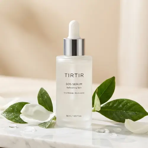 تصویر سرم ضد چین و چروک و مرطوب کننده تیرتیر TIRTIR SOS Serum مدل پلیگلوتامیک اسید مناسب انواع پوست بهویژه پوست خشک و کمآب حجم 50 میلی لیتر