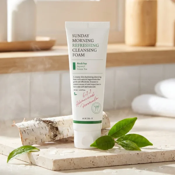 تصویر فوم شستشوی صورت اکسیس وای مدل cleansing foam مناسب برای انواع پوست