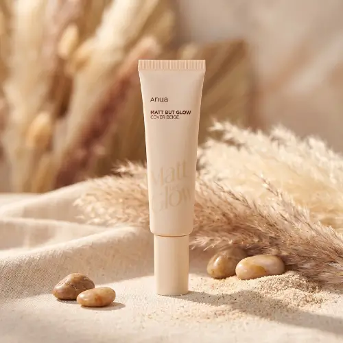 تصویر ضد آفتاب رنگی مات کننده آنوا anua matte but glow مناسب انواع پوست باحجم 50 میلی لیتر