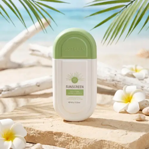تصویر کرم ضد افتاب بی رنگ صورت استیلن SPF 90 مدل MOISTUER