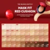 تصویر شماره های کوشن قرمز تیرتیر مدل Mask Fit Red